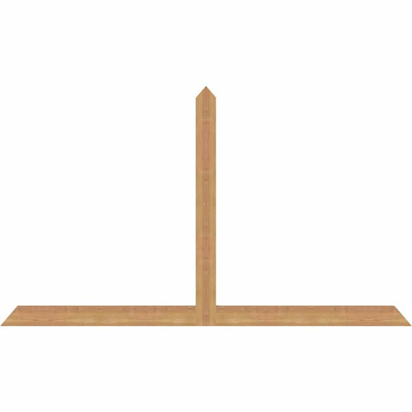 Ekena Millwork Portland Timber Gable Bracket, Western Red Cedar, 72"W x 42"H x 1 1/2"D x 3 1/2"F, 14/12 Pitch GBW072X42X0204POR00SWR - main